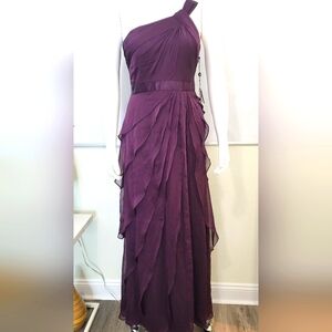 Aubergine Adrianna Papell 12 Formal Gown